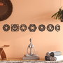 Wallity Simbolo-1 Accesorio Decorativo de Pared de Metal Negro